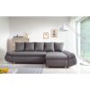OLIVER Cabrio Ecksofa 4-Sitzer + Aufbewahrungsbox - Stoff anthrazitgrau - B 273 x T 101 - 148 cm