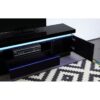 FLASH TV-Schrank mit modernem LED-Schwarz-Glanzlack - L 165 cm
