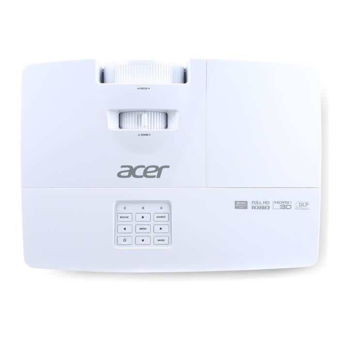 ACER H6517ABD Full HD 1080p DLP-Videoprojektor - 3400 ANSI-Lumen - 1 x HDMI - Weiß