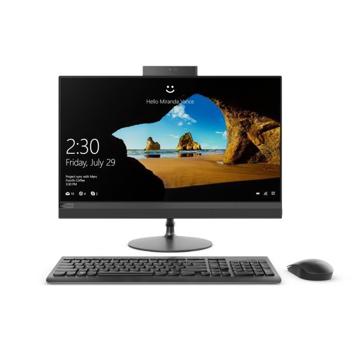 LENOVO Ideacentre 520-24ARR 23,8-Zoll-FHD-All-in-One-Computer - AMD Ryzen 5 - 8 GB RAM - 1 TB Festplatte + 128 GB SSD - AMD Radeon Vega 11