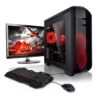 Megaport Super Mega Pack - Volle PC-Gamer-CPU • 22-Zoll-LED-Anzeige • Gaming-Tastaturen und -Maus • AMD Ryzen 3 2200G • GeForce