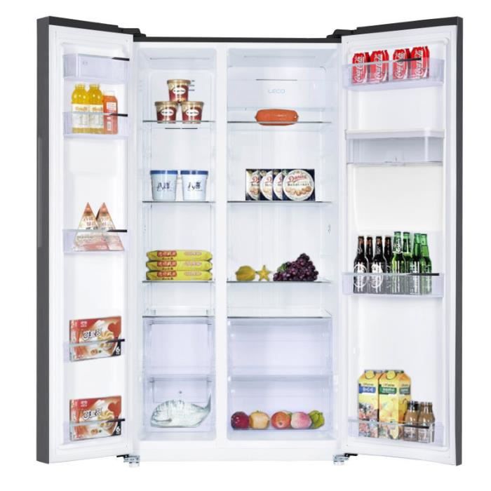 CHiQ ™ - FSS559NEI42 - Amerikanischer Kühlschrank - 559L (356+ 203) - Wechselrichter - Kein Frost - Belüftete Kälte - A ++ - Edelstahl – Bild 3