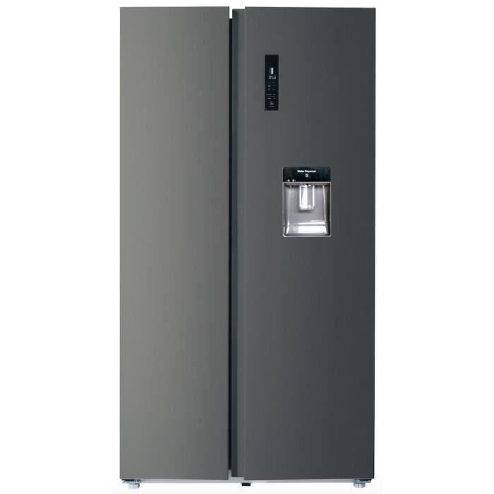 CHiQ ™ - FSS559NEI42 - Amerikanischer Kühlschrank - 559L (356+ 203) - Wechselrichter - Kein Frost - Belüftete Kälte - A ++ - Edelstahl – Bild 2