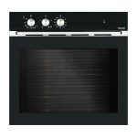 Glem GFEV21BKN, mittel, elektrischer Ofen, Erdgas, 59 l, 59 l, schwarz, rotierend