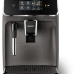 Philips Kaffeevollautomat 2200 Series EP2224/10 grau, Sensortouch Oberfläche, Keramikmahlwerk, Milchaufschäumer