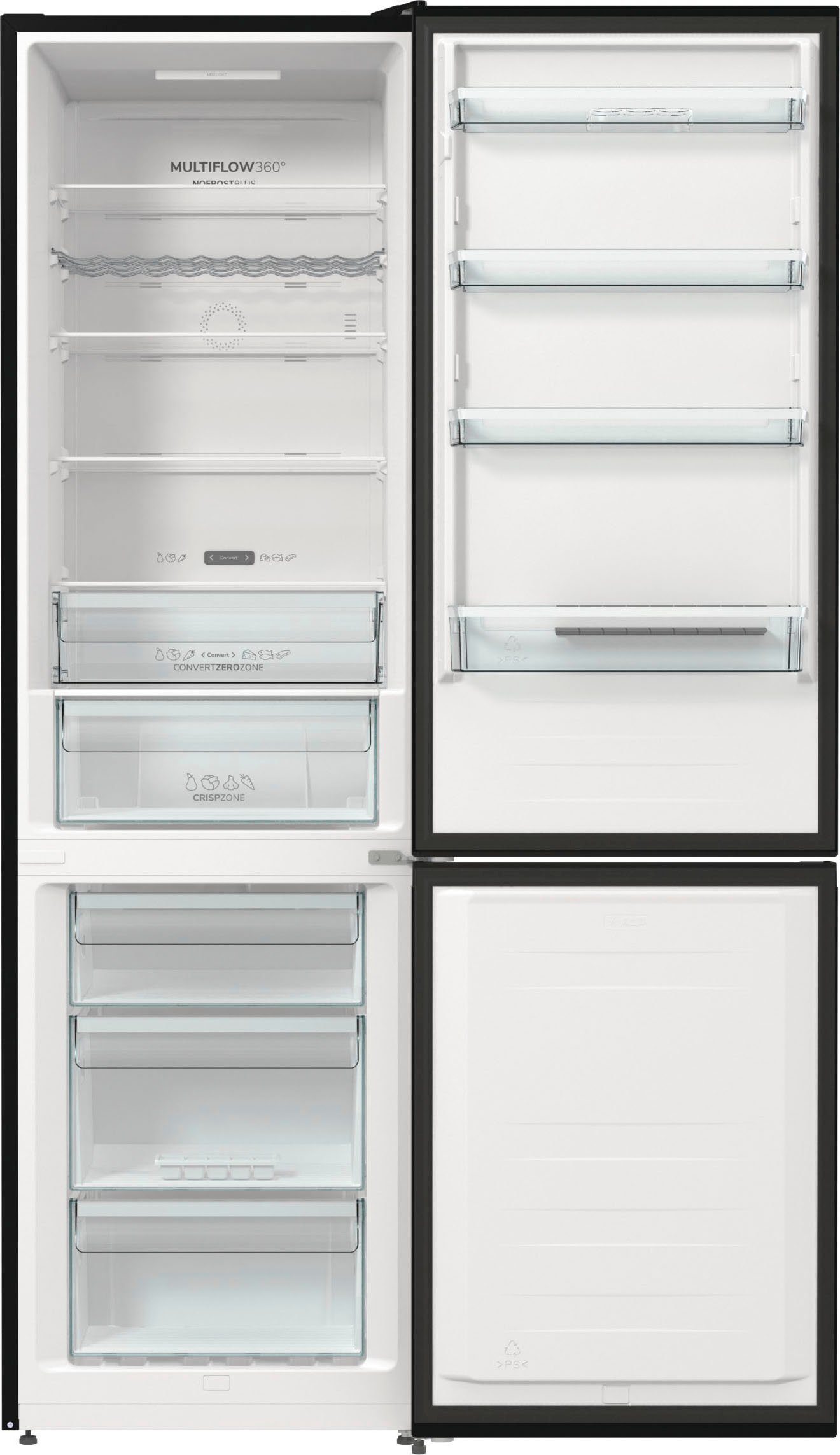 GORENJE Kühl-/Gefrierkombination NK89C0DBK, 200 cm hoch, 60 cm breit – Bild 3