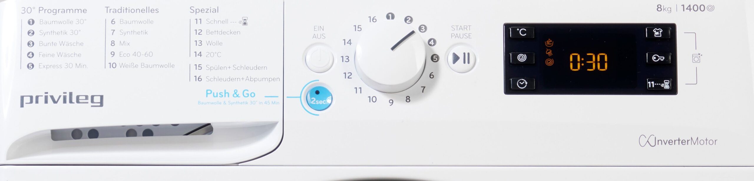 Privileg Waschmaschine PWF X 873 A, 8 kg, 1400 U/min, 50 Monate Herstellergarantie – Bild 8
