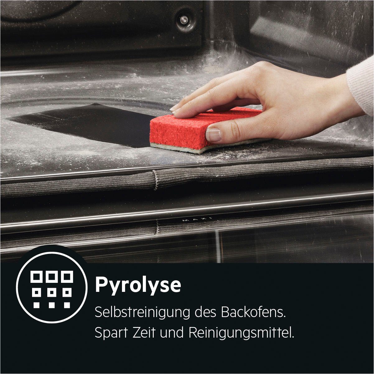 AEG Einbaubackofen BPS33102ZM, Pyrolyse-Selbstreinigung, Backauszug, 2 Paar – Bild 3