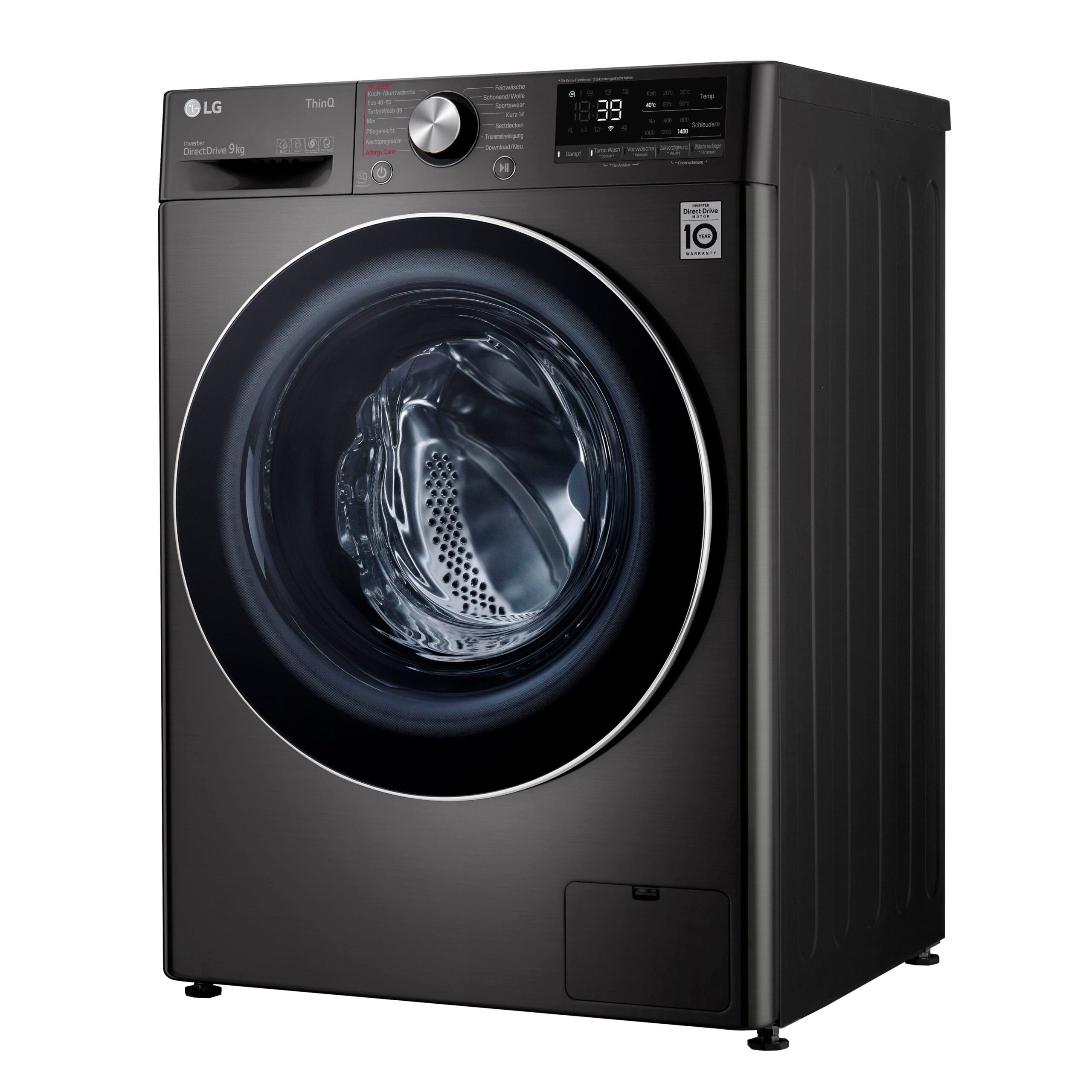 LG Waschmaschine F4WV709P2BA, 9 kg, 1400 U/min, TurboWash® - Waschen in nur 39 Minuten – Bild 3