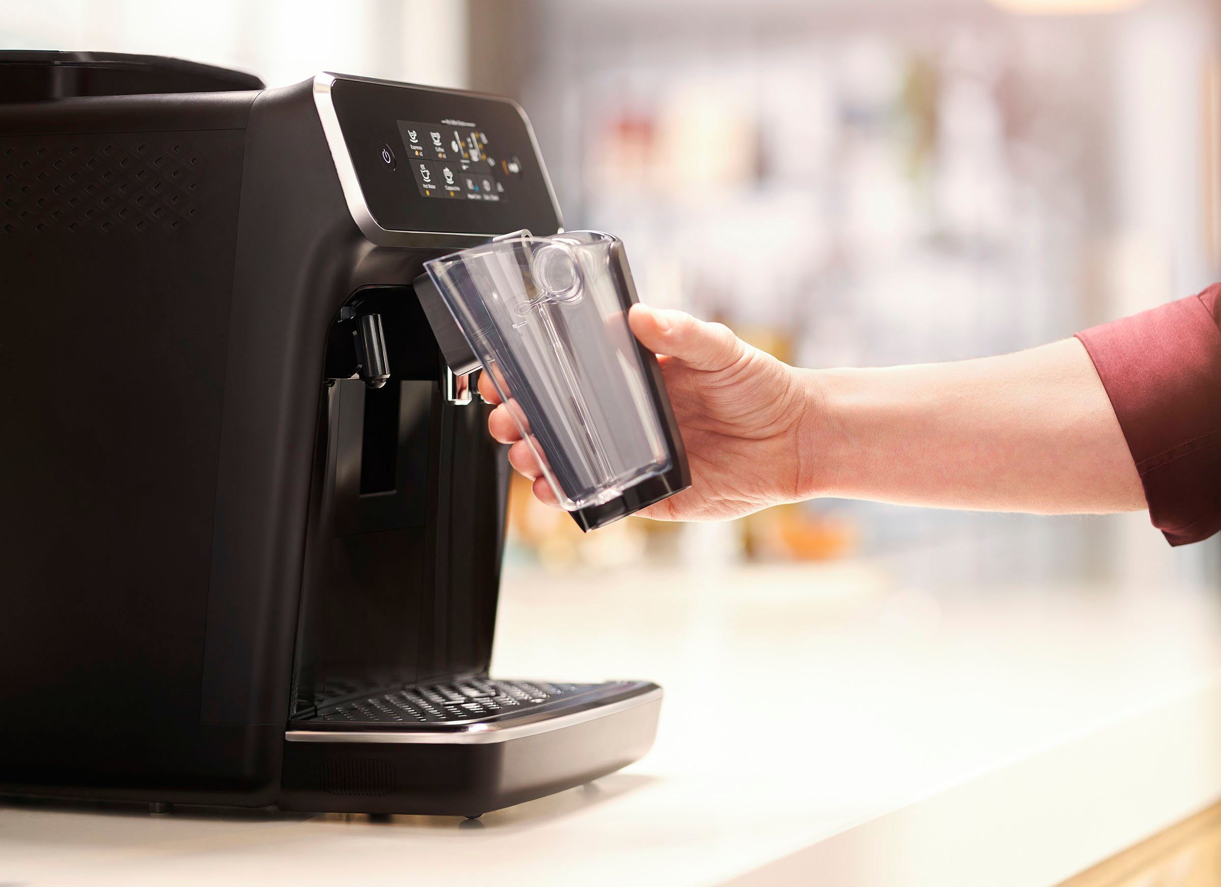 Philips Kaffeevollautomat 2200 Serie EP2231/40 LatteGo, klavierlackschwarz – Bild 5