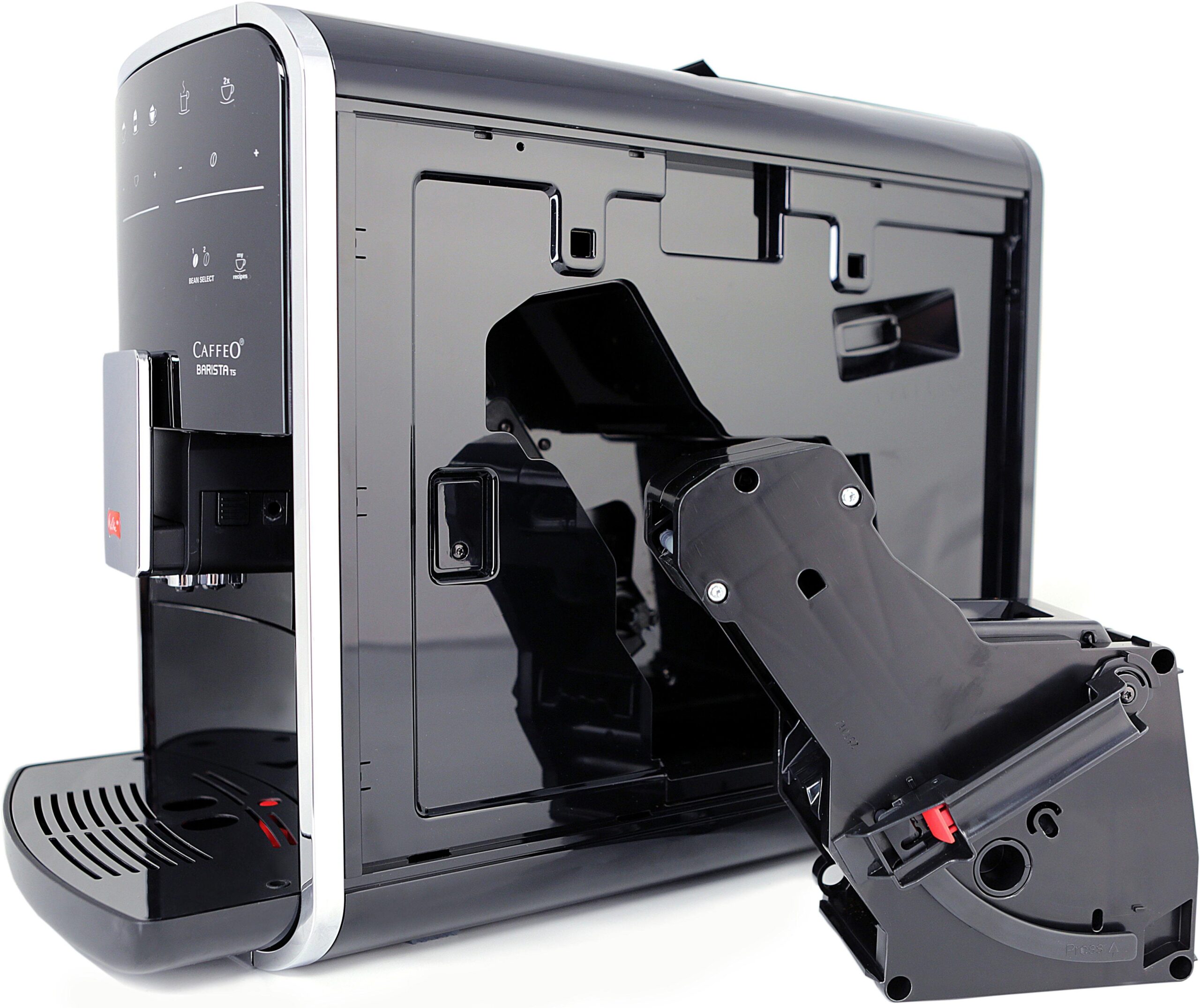 Melitta Kaffeevollautomat Barista TS Smart® F850-102, schwarz, 21 Kaffeerezepte & 8 Benutzerprofile, 2-Kammer Bohnenbehälter – Bild 3