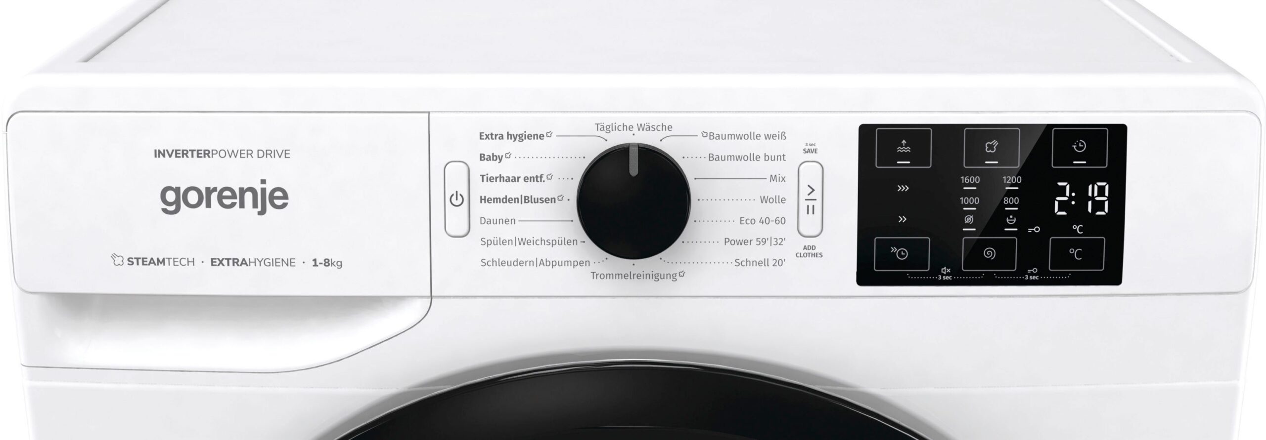GORENJE Waschmaschine WNEI86APS, 8 kg, 1600 U/min – Bild 13