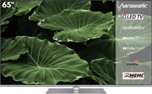 Hanseatic 65Q850UDS QLED-Fernseher (164 cm/65 Zoll, 4K Ultra HD, Android TV)