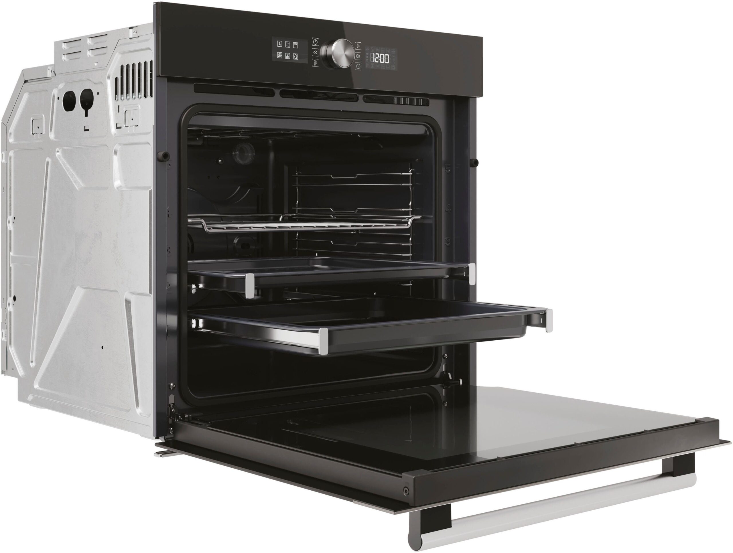 BAUKNECHT Backofen-Set BAKO4 HR6 BLACK, mit 2-fach-Teleskopauszug, Hydrolyse – Bild 12