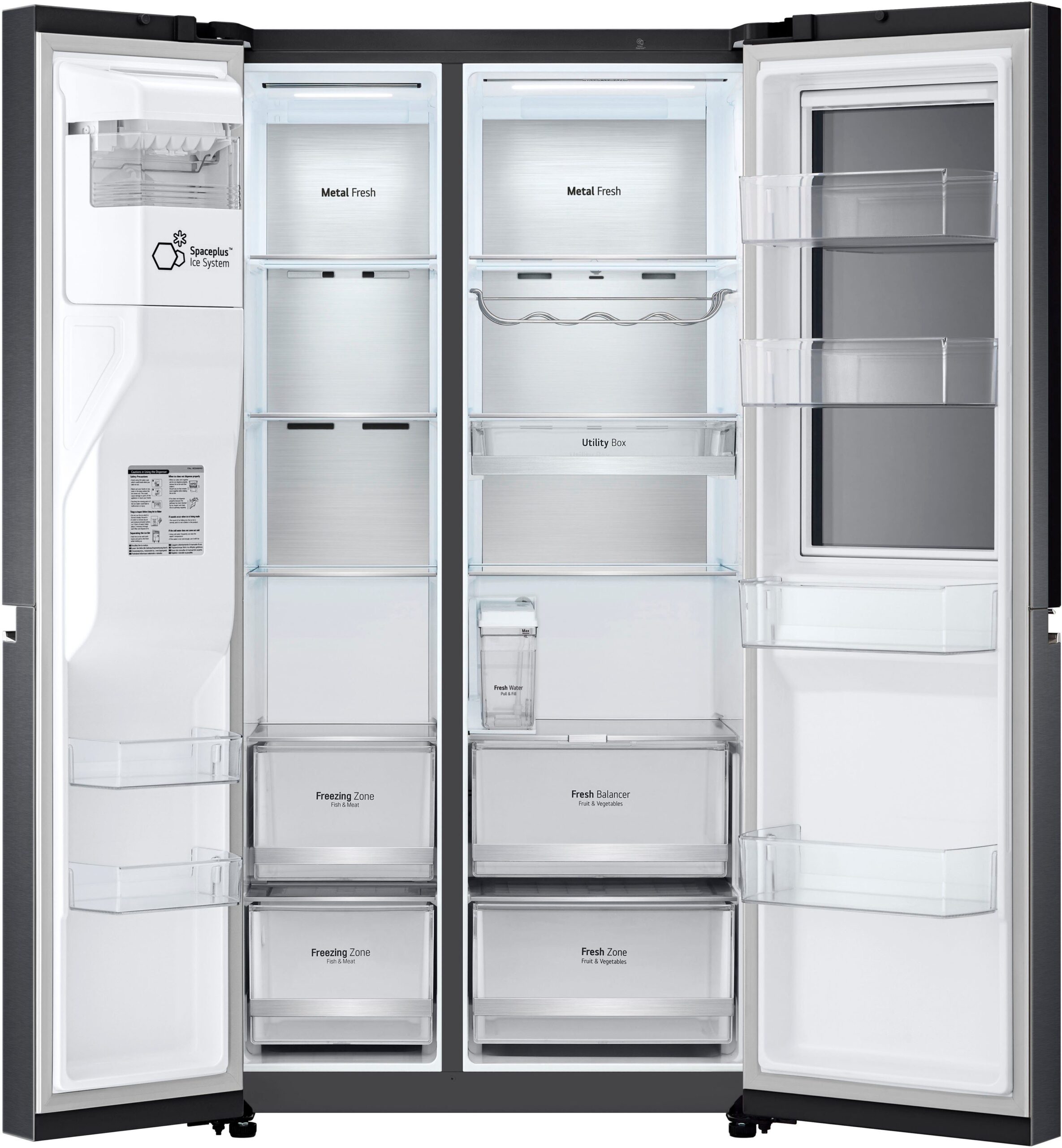 LG Side-by-Side GSXV91MCAF, 179 cm hoch, 91,3 cm breit – Bild 6