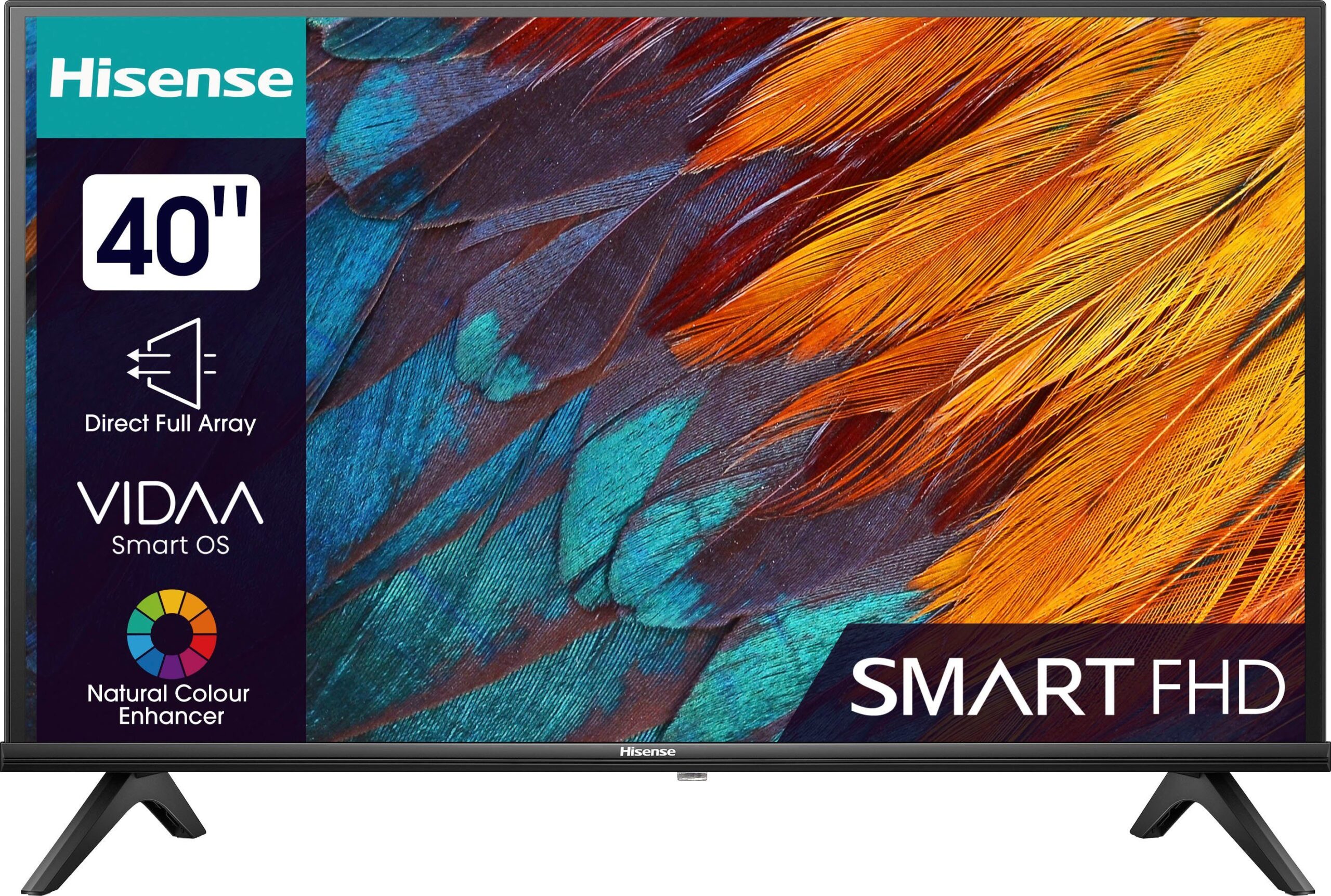 Hisense 40E41KT LED-Fernseher (100 cm/40 Zoll, Full HD, Smart-TV, Alexa Built-In, Game Mode, Hotel Mode, Smart-TV,Triple Tuner DVB-T2 / T/C / S2 / S)