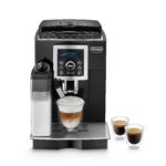 De'Longhi Kaffeevollautomat ECAM 23.463.B schwarz silber, LatteCrema Milchaufschäumsystem