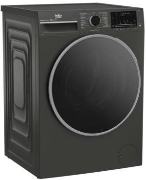 BEKO Waschmaschine B3WFT59415M, 9 kg, 1400 U/min, HomeWhiz, Bluetooth, Dampffunktion, Nachlegefunktion