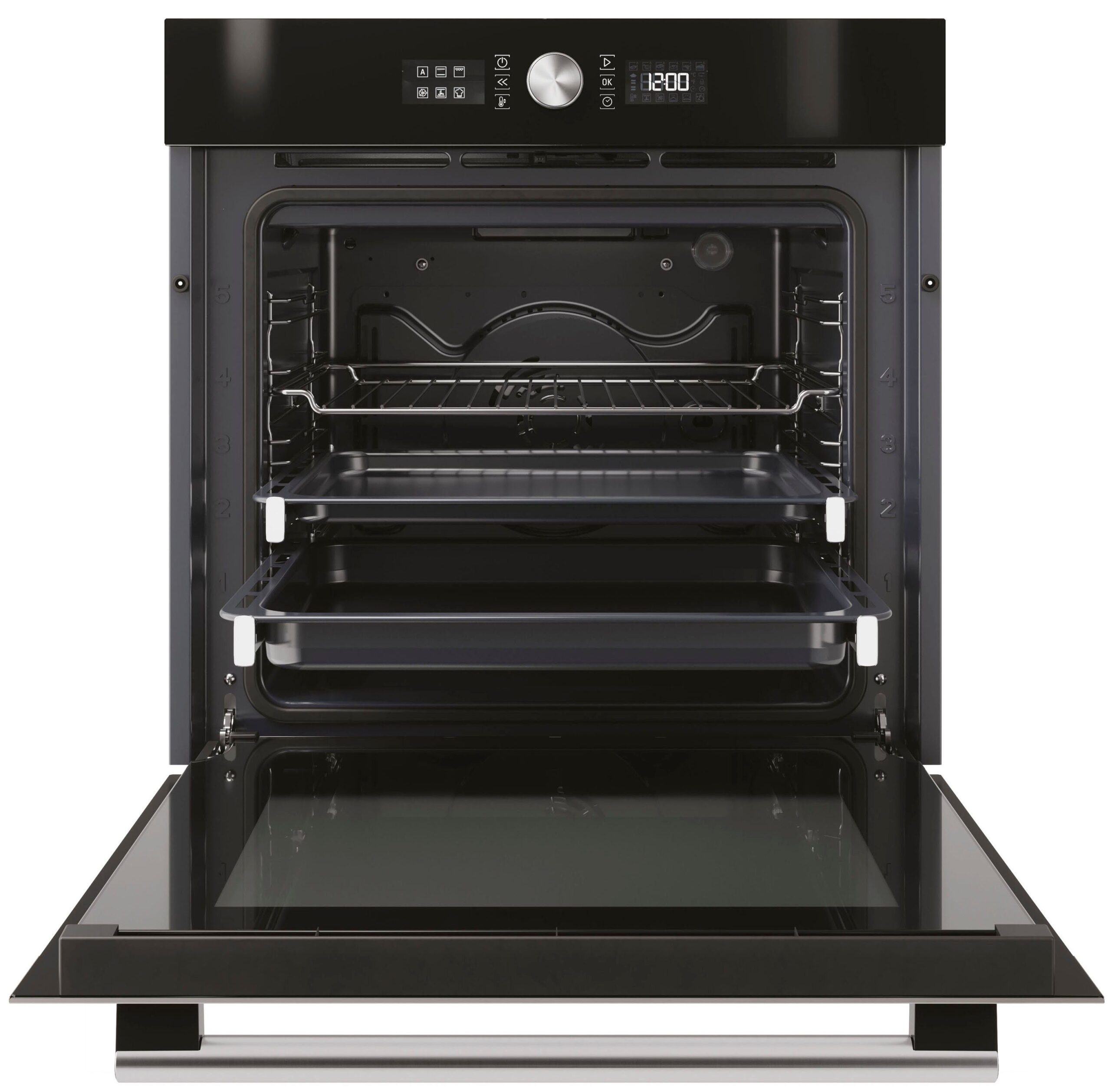 BAUKNECHT Backofen-Set BAKO4 HI6 BLACK, mit 2-fach-Teleskopauszug, Hydrolyse – Bild 5