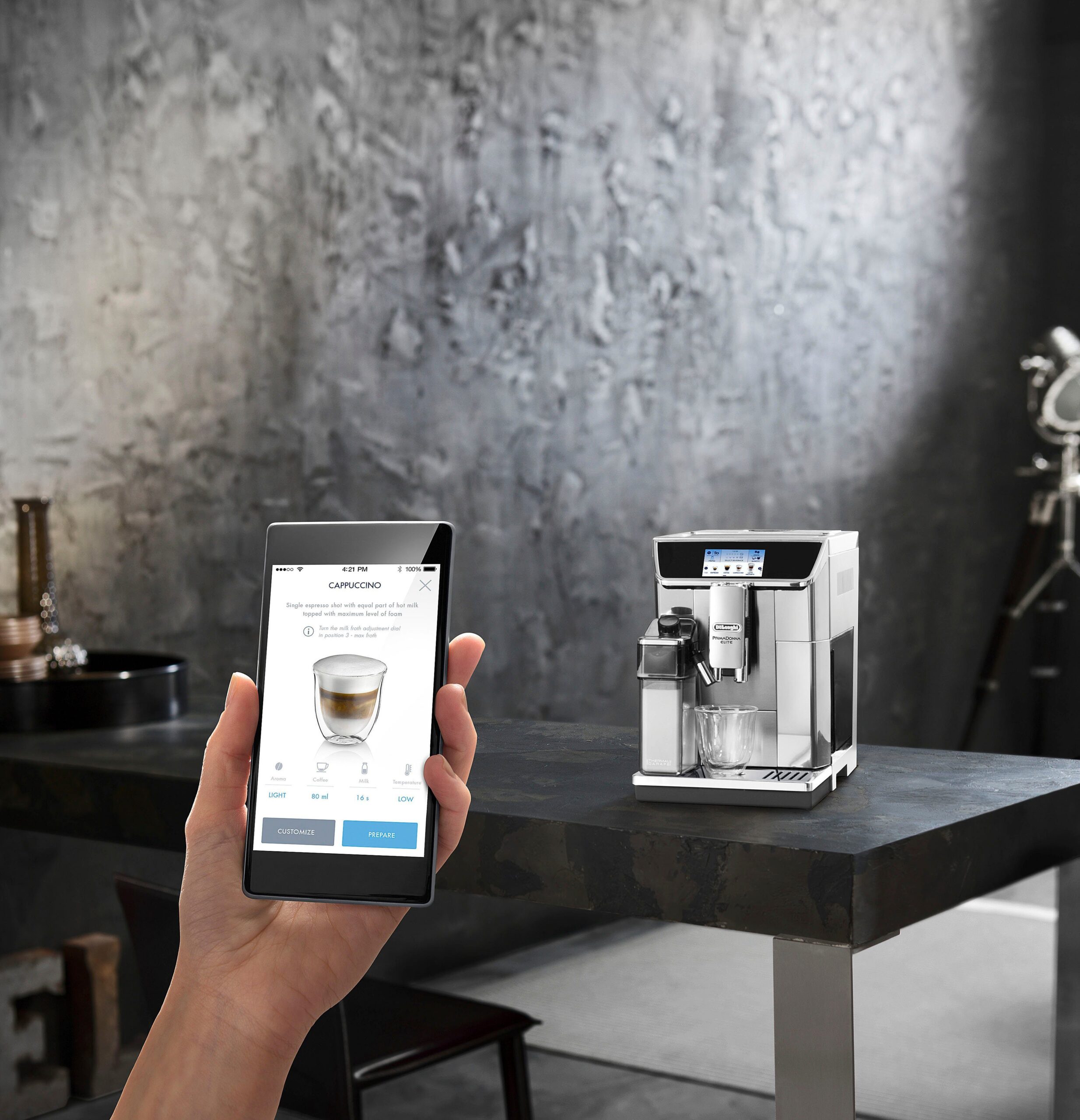 De'Longhi Kaffeevollautomat PrimaDonna Elite ECAM 656.75.MS, App-Steuerung – Bild 6