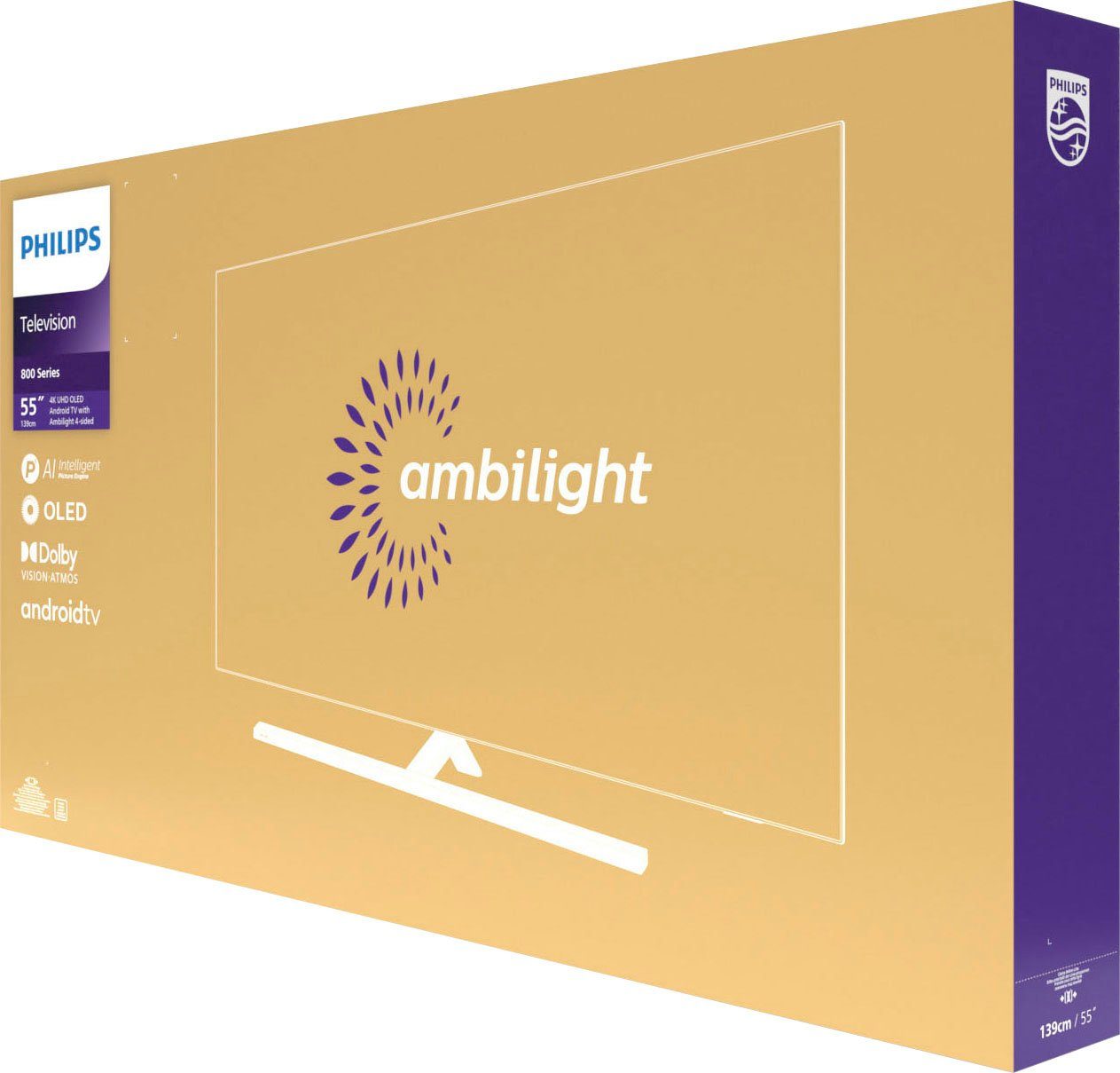 Philips 65OLED807/12 OLED-Fernseher (164 cm/65 Zoll, 4K Ultra HD, Android TV, Smart-TV) – Bild 12