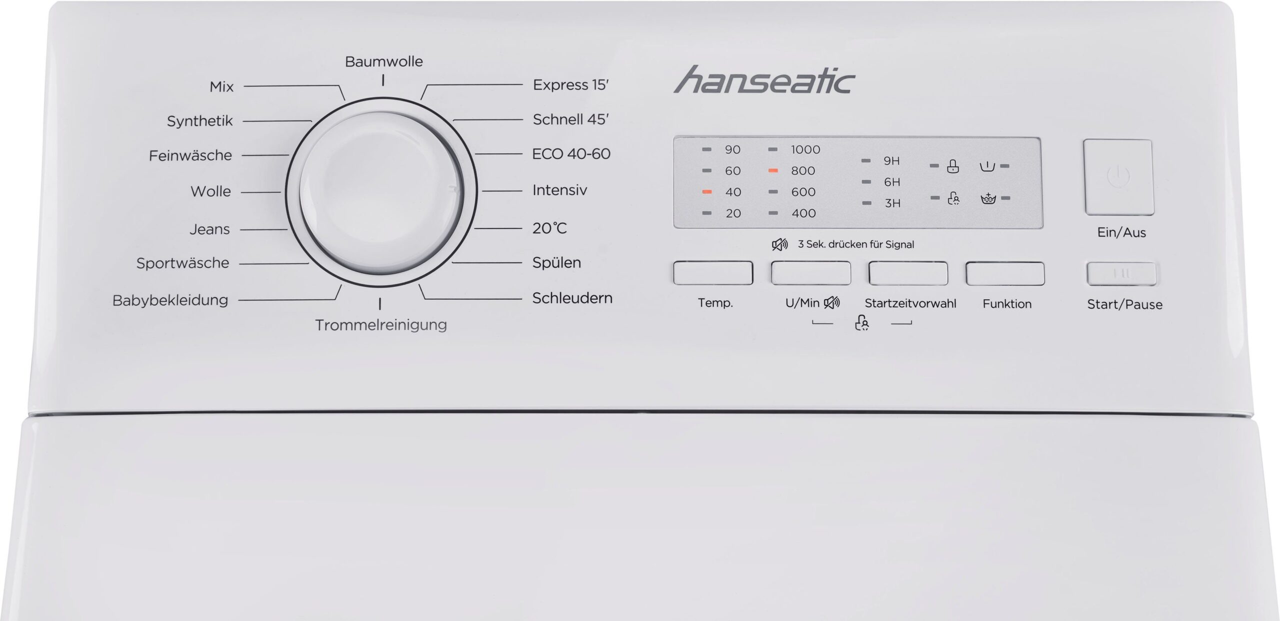 Hanseatic Waschmaschine Toplader HTW510D, 5 kg, 1000 U/min – Bild 13