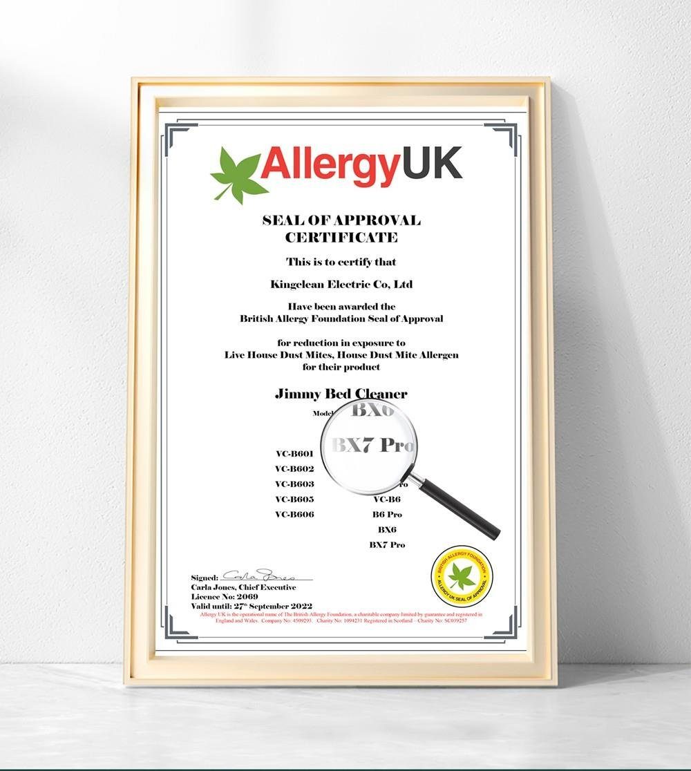 Jimmy Matratzenreinigungsgerät BX7 Pro Milbenstaubsauger, 700,00 W, mit Beutel, UV-C Licht, Hausstaubmilbensensor, Ultraschallfunktion – Bild 7