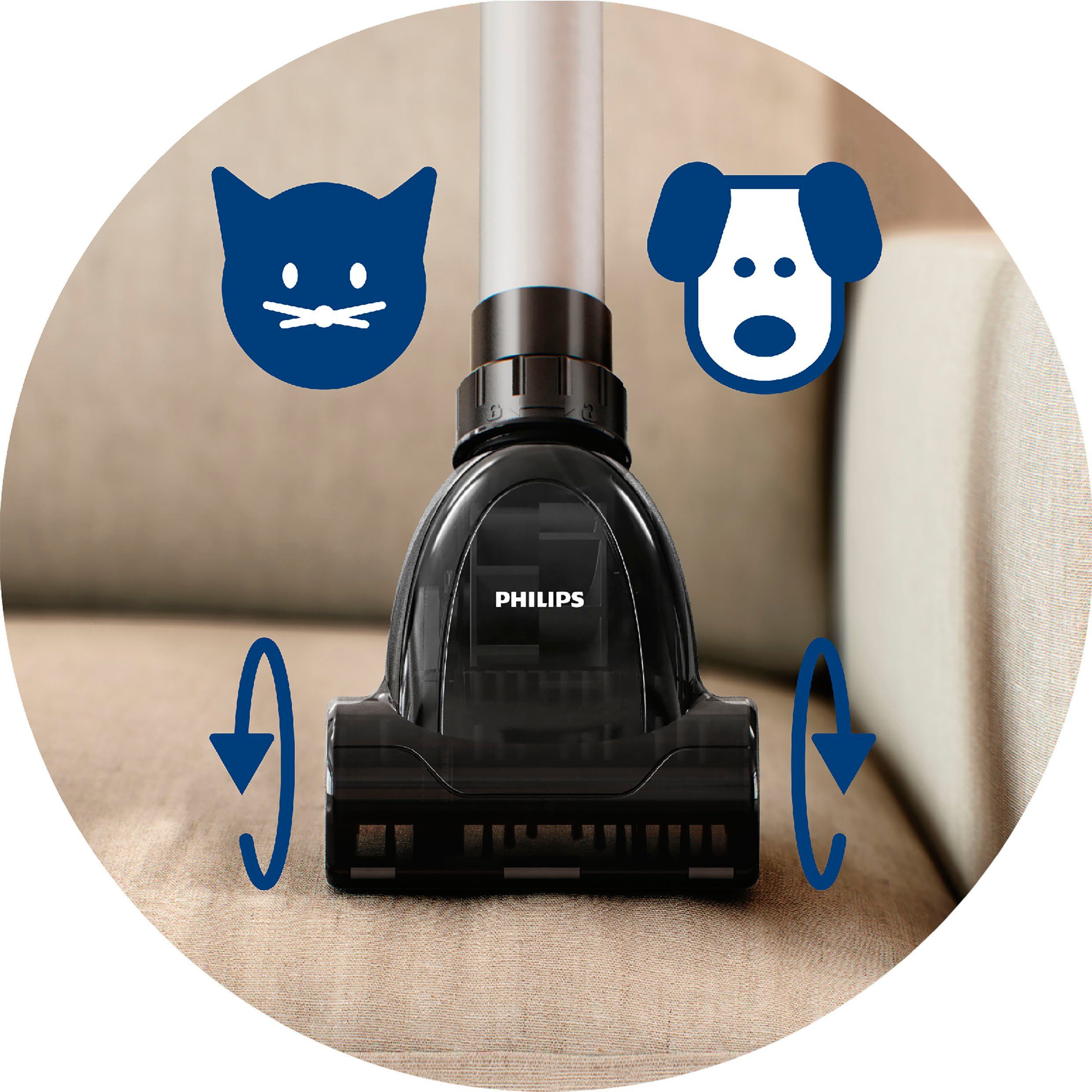 Philips Bodenstaubsauger FC9555/09 PowerPro Active, 900 W, beutellos – Bild 8