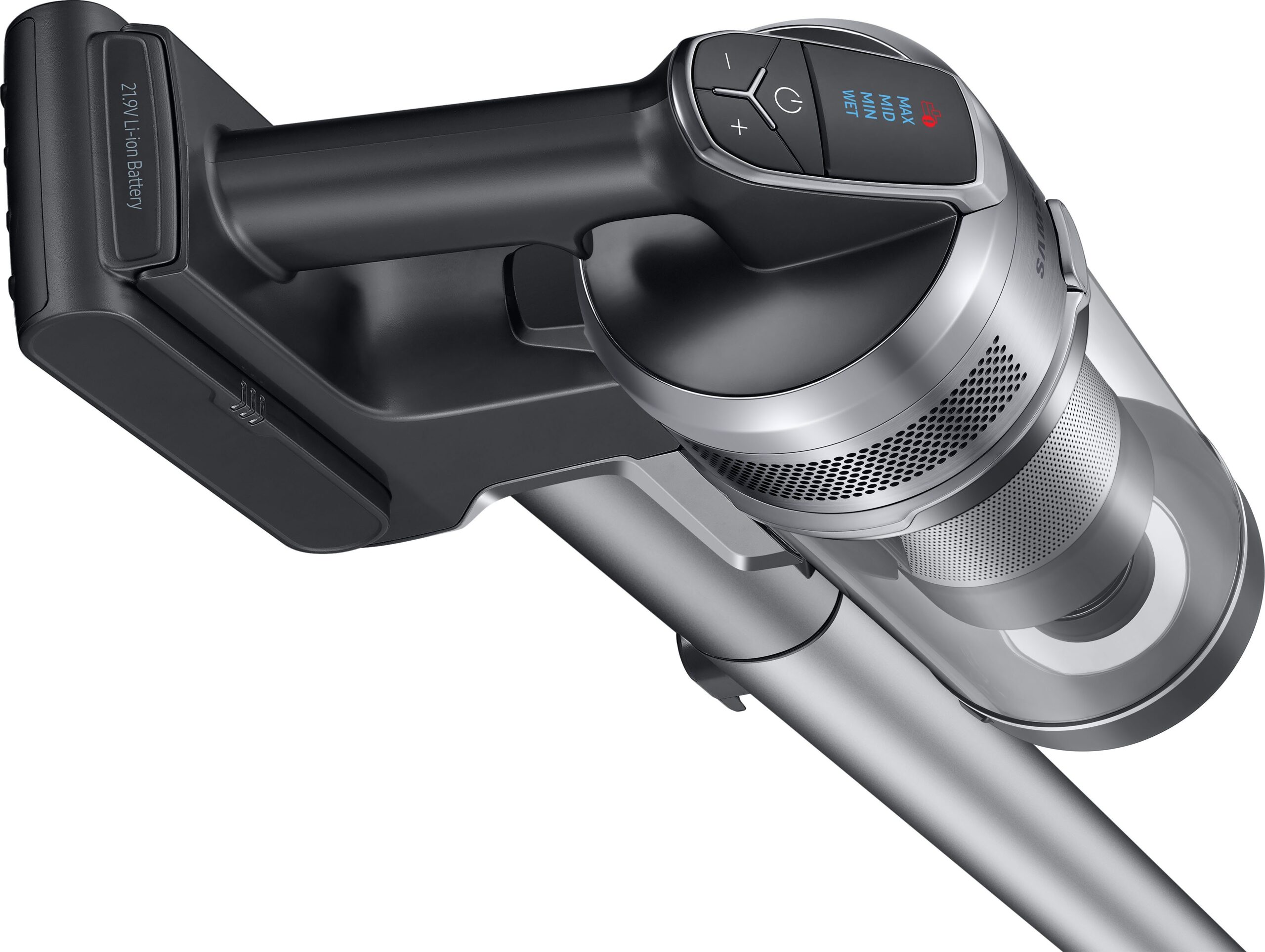 Samsung Akku-Stielstaubsauger Set bestehend aus Jet 75 complete, 550 W, beutellos, und Clean-Station VS20T7536P5/EG – Bild 4