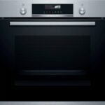 BOSCH Einbaubackofen Serie 6 HBG579BS0, mit Teleskopauszug nachrüstbar, Pyrolyse-Selbstreinigung