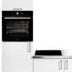 BAUKNECHT Backofen-Set BAKO4 PF16 BLACK, mit 2-fach-Teleskopauszug, Pyrolyse-Selbstreinigung