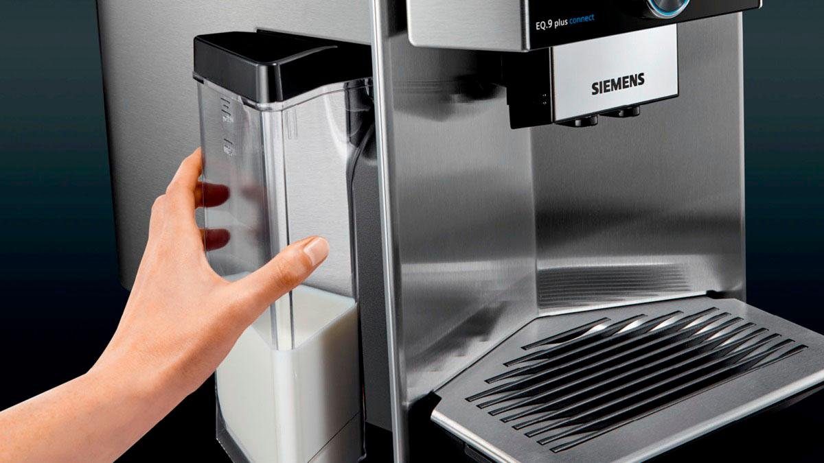 SIEMENS Kaffeevollautomat EQ.9 s300 TI923509DE, schwarz/Edelstahl, extra leise, autom. Milchsystem-Reinigung, bis zu 6 Profile – Bild 8
