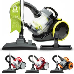 TurboTronic by Z-Line Bodenstaubsauger Zyklon Trockensauger 19kPa ohne Beutel, beutellos, Tierhaare, 900 W, beutellos, Parkett, beutellos, Staubsauger, Boden Trocken Sauger