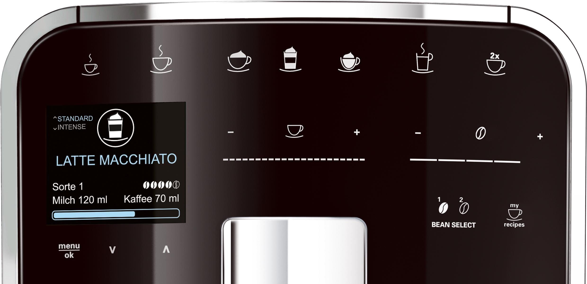 Melitta Kaffeevollautomat Barista TS Smart® F850-102, schwarz, 21 Kaffeerezepte & 8 Benutzerprofile, 2-Kammer Bohnenbehälter – Bild 5