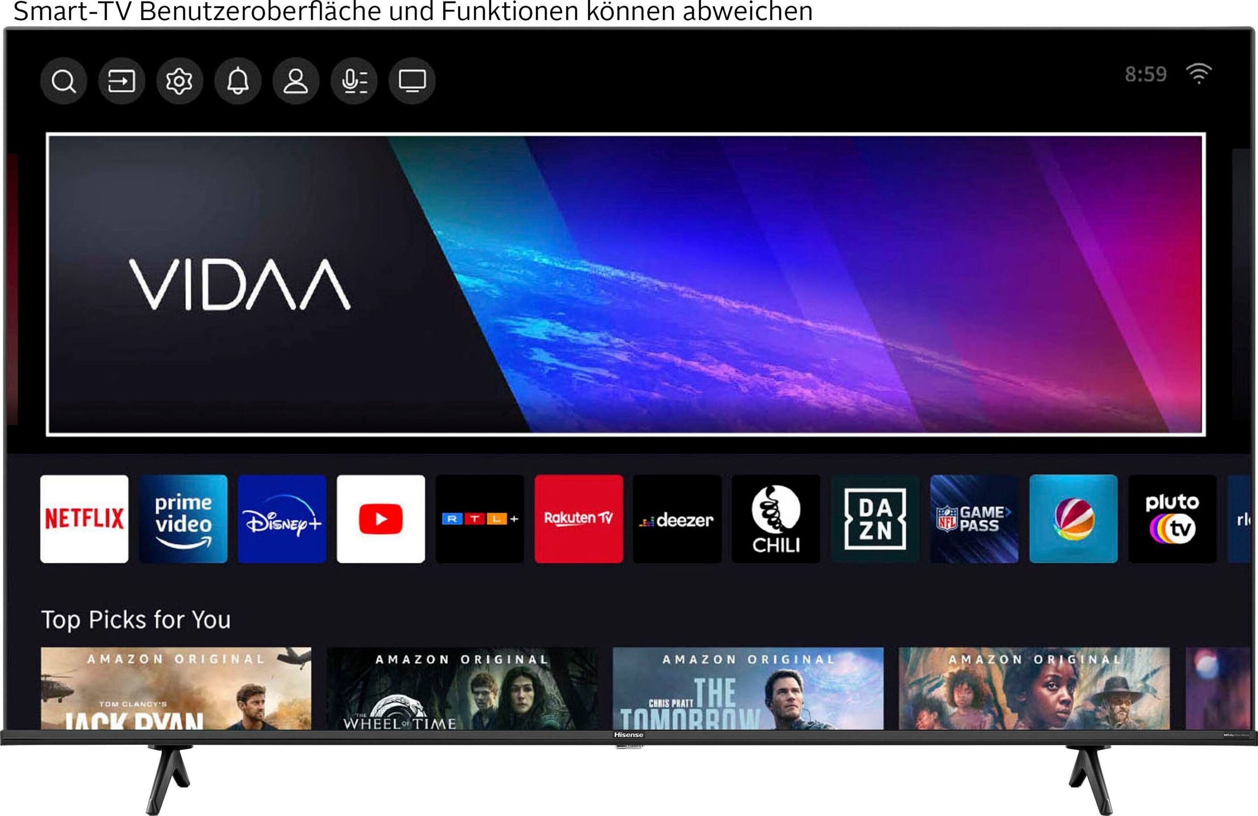 Hisense 50E77KQ QLED-Fernseher (126 cm/50 Zoll, 4K Ultra HD, Smart-TV) – Bild 2