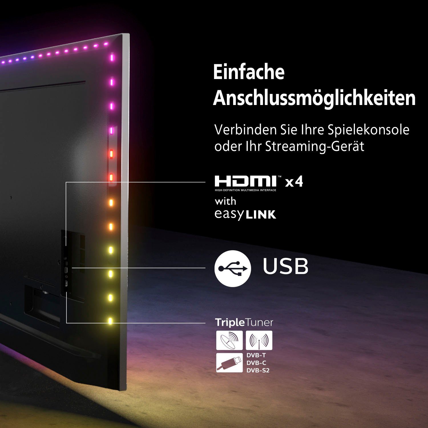 Philips 65PUS8007/12 LED-Fernseher (164 cm/65 Zoll, 4K Ultra HD, Android TV, Smart-TV) – Bild 10