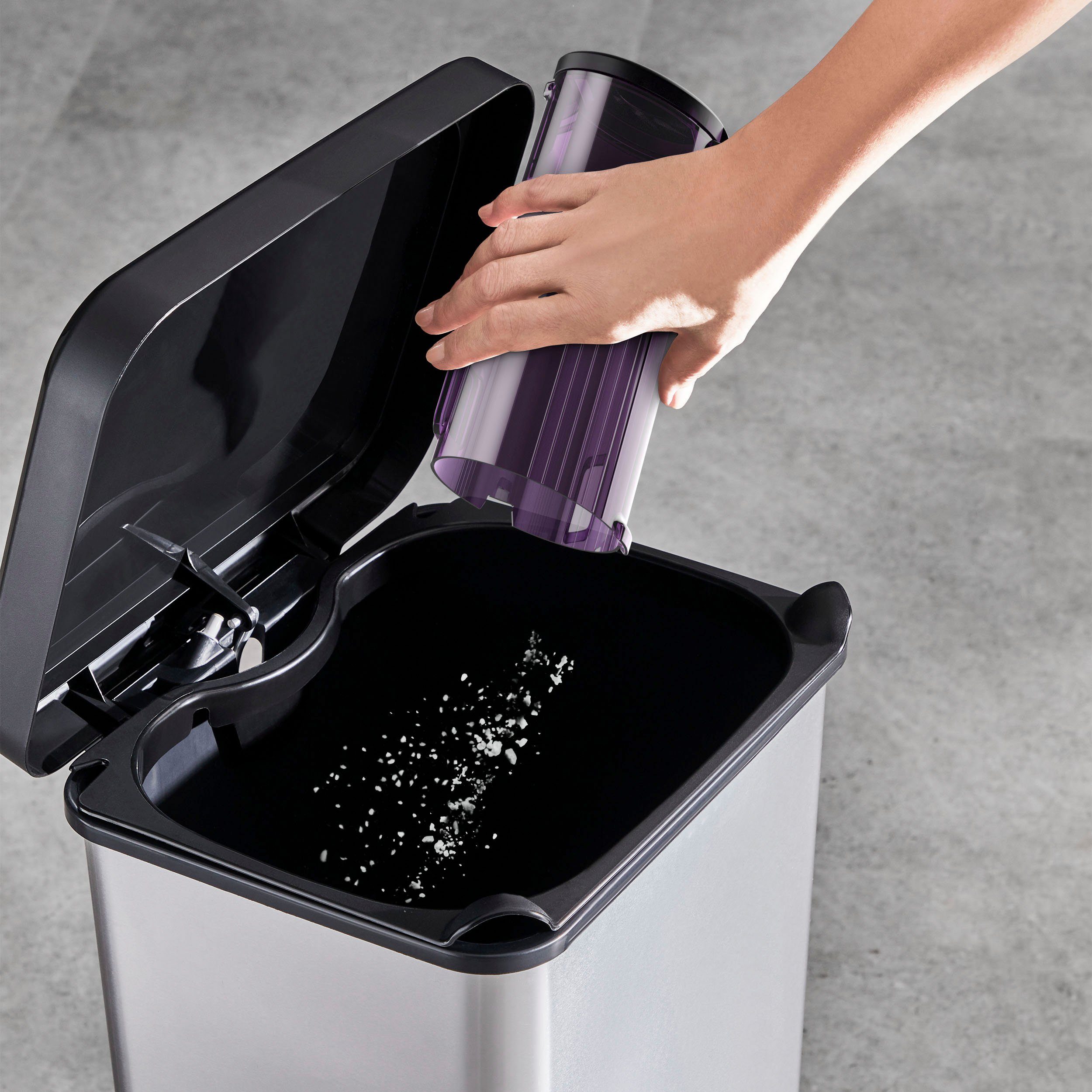 Rowenta Akku-Hand-und Stielstaubsauger RH2038 X-Force Flex 9.60 Allergy, 250 W, beutellos, kabellos, hohes Fassungsvermögen, Flex-Gelenk, lange Betriebsdauer – Bild 6