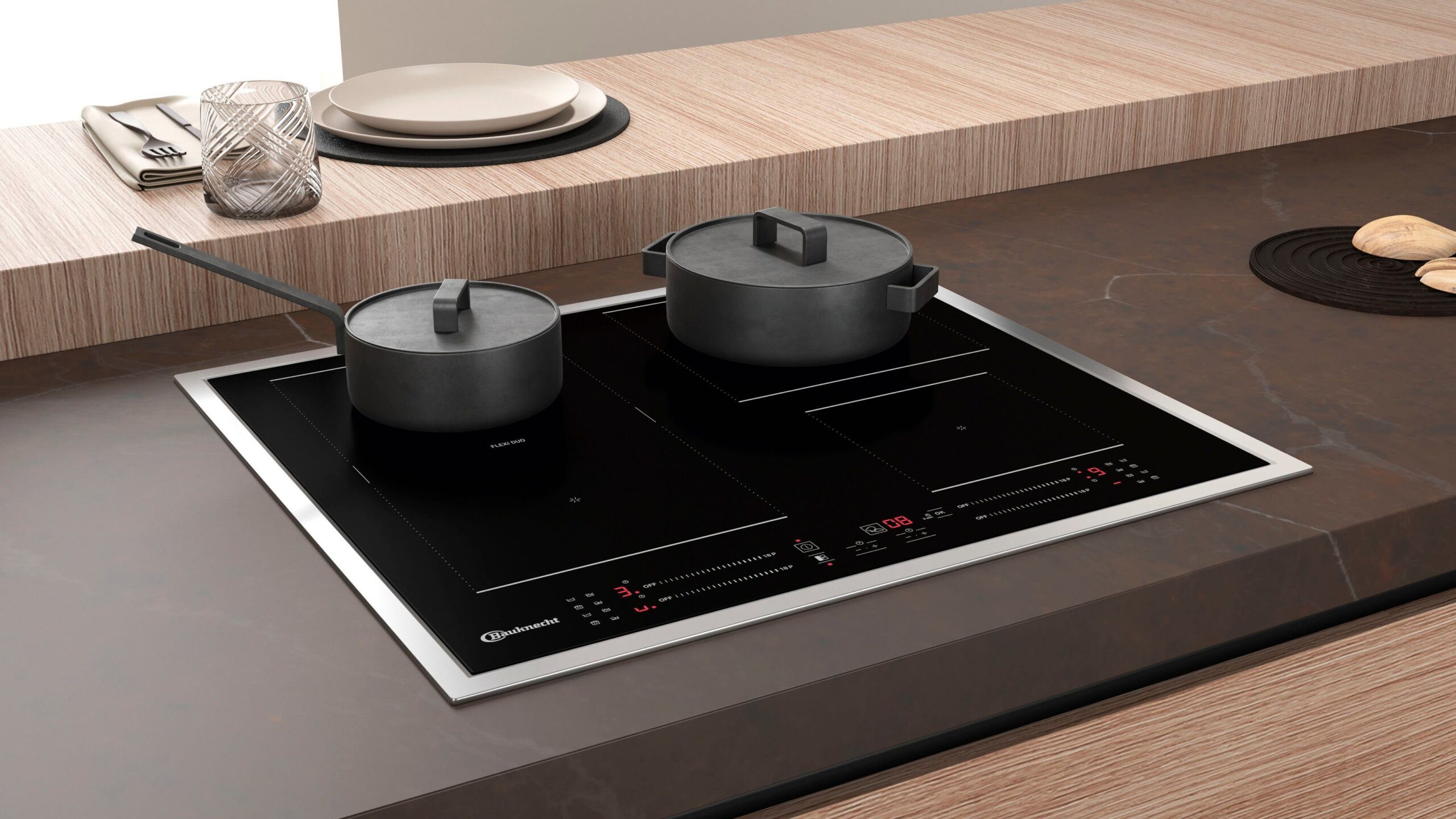 BAUKNECHT Backofen-Set BAKO4 PF16 BLACK, mit 2-fach-Teleskopauszug, Pyrolyse-Selbstreinigung – Bild 21