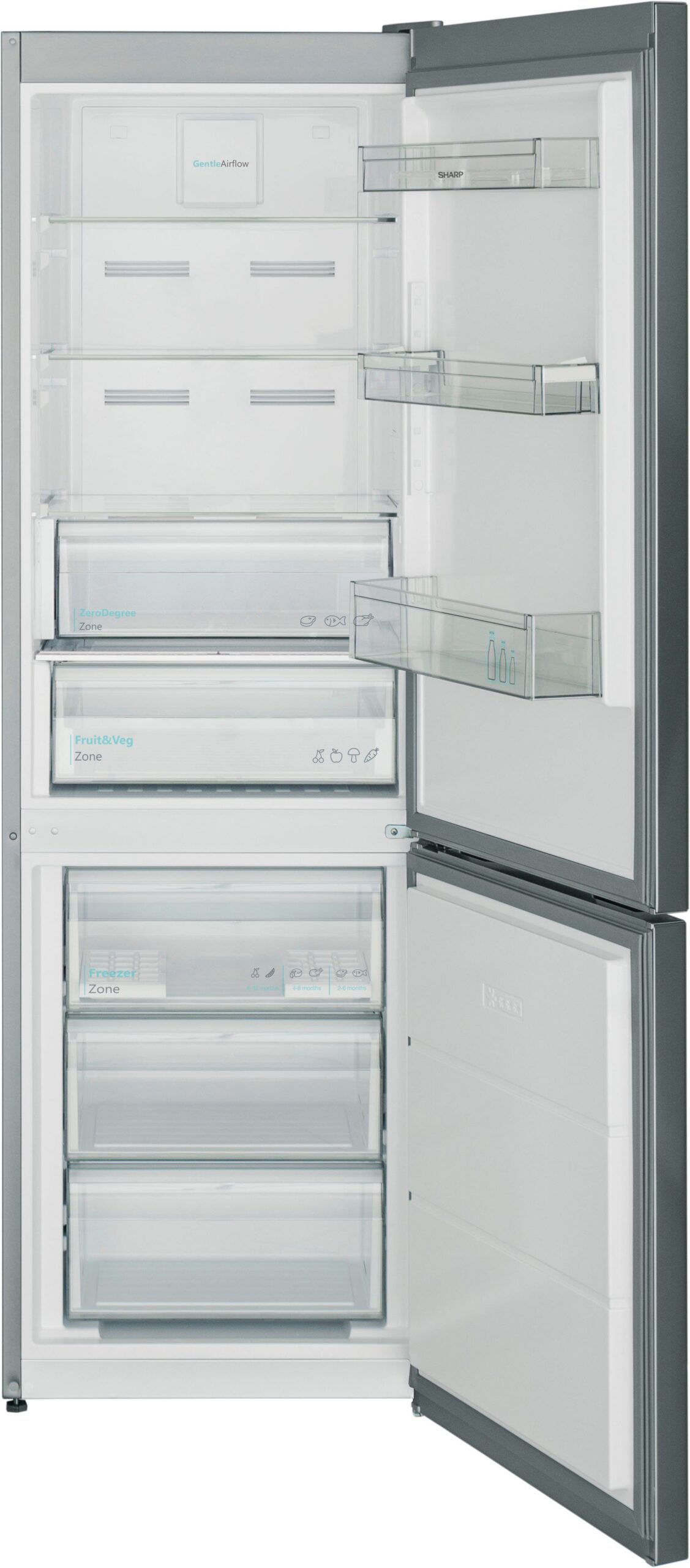 Sharp Kühl-/Gefrierkombination SJ-BA10IEXIC-EU, 186 cm hoch, 59,5 cm breit – Bild 7