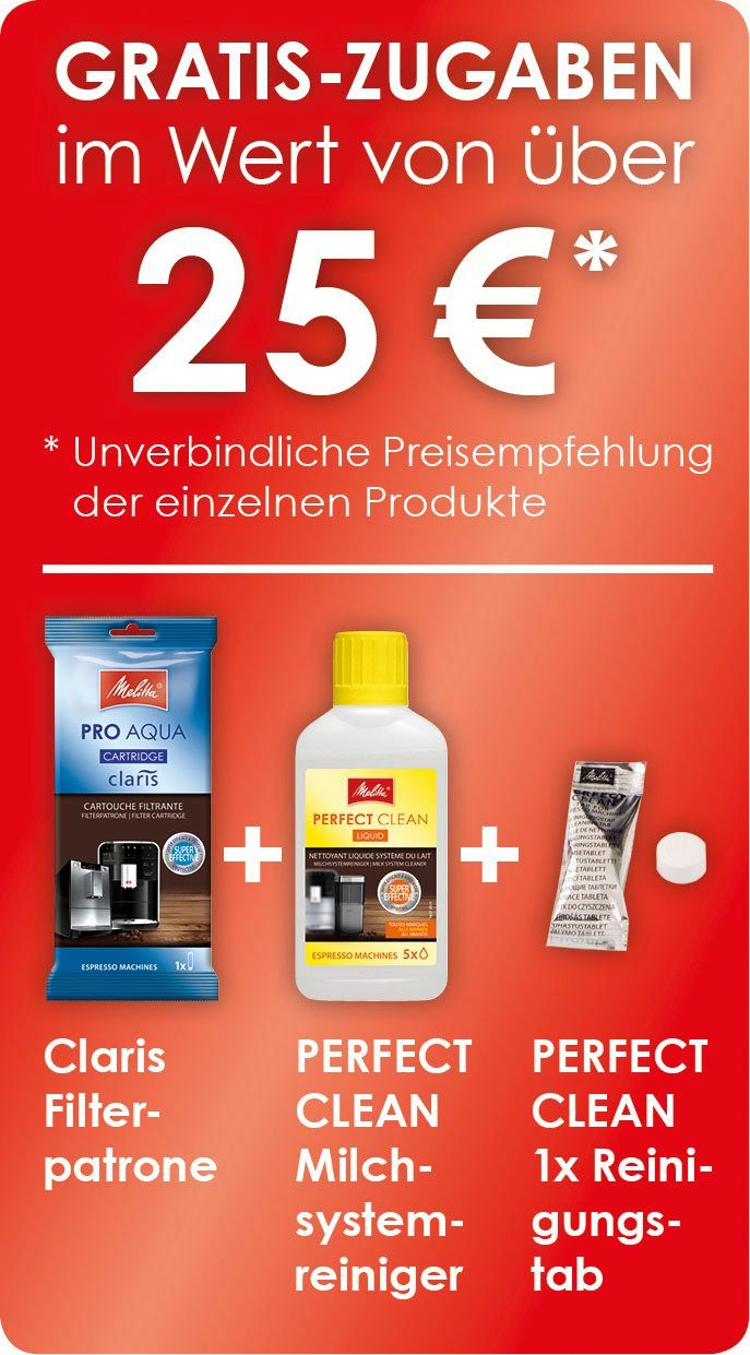 Melitta Kaffeevollautomat Barista TS Smart® F850-102, schwarz, 21 Kaffeerezepte & 8 Benutzerprofile, 2-Kammer Bohnenbehälter – Bild 10