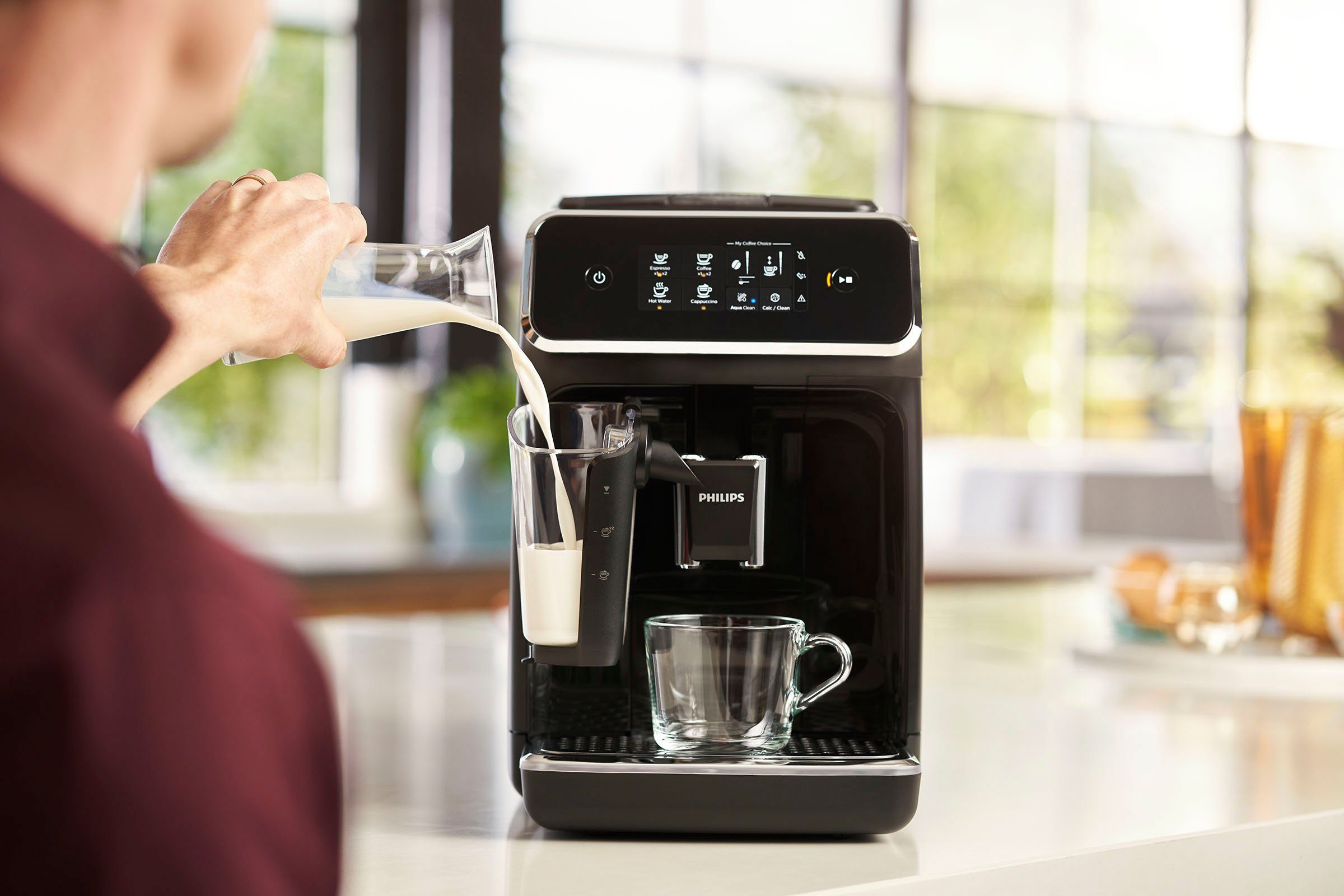 Philips Kaffeevollautomat 2200 Serie EP2231/40 LatteGo, klavierlackschwarz – Bild 7