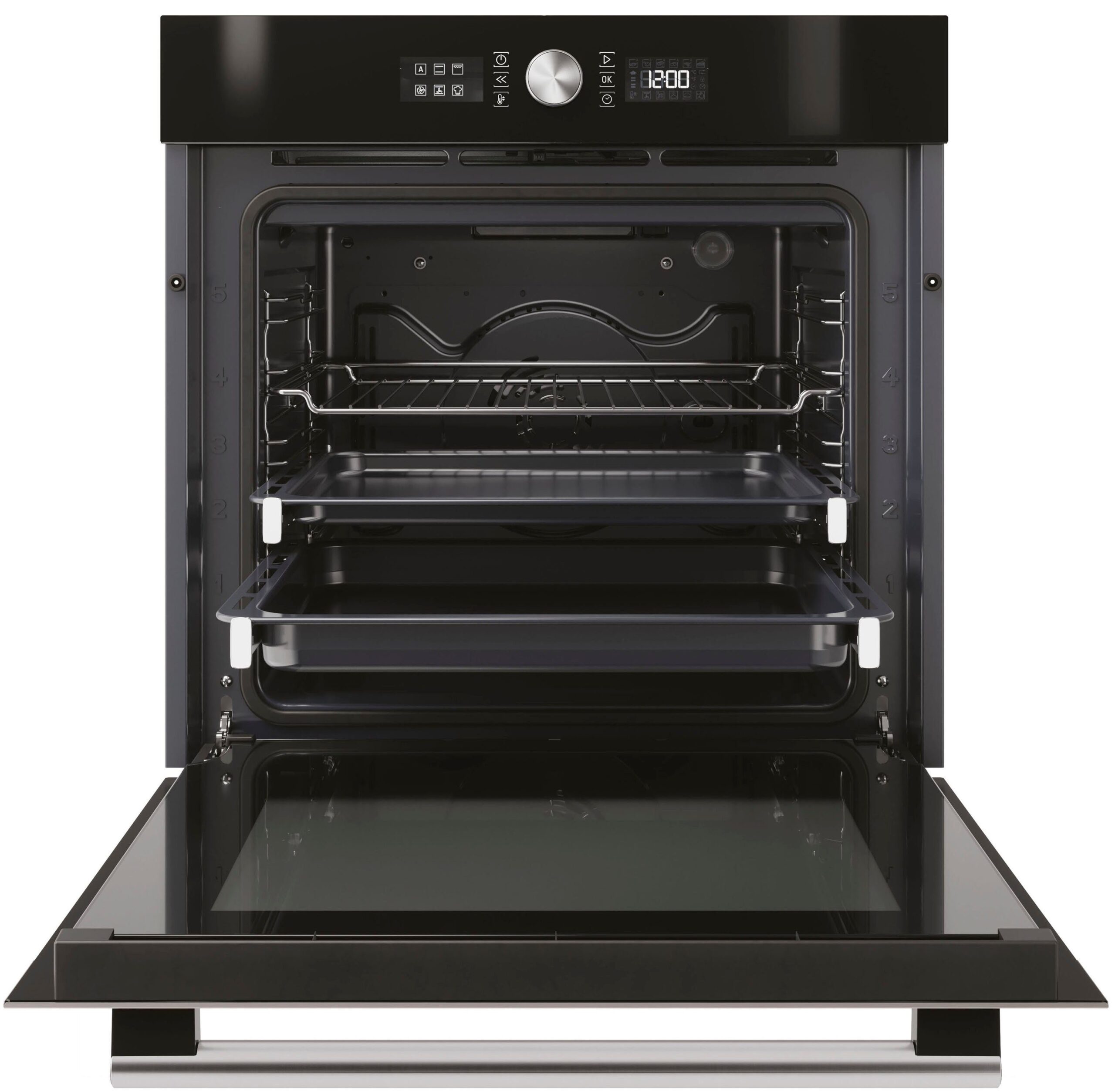 BAUKNECHT Backofen-Set BAKO4 HR6 BLACK, mit 2-fach-Teleskopauszug, Hydrolyse – Bild 4