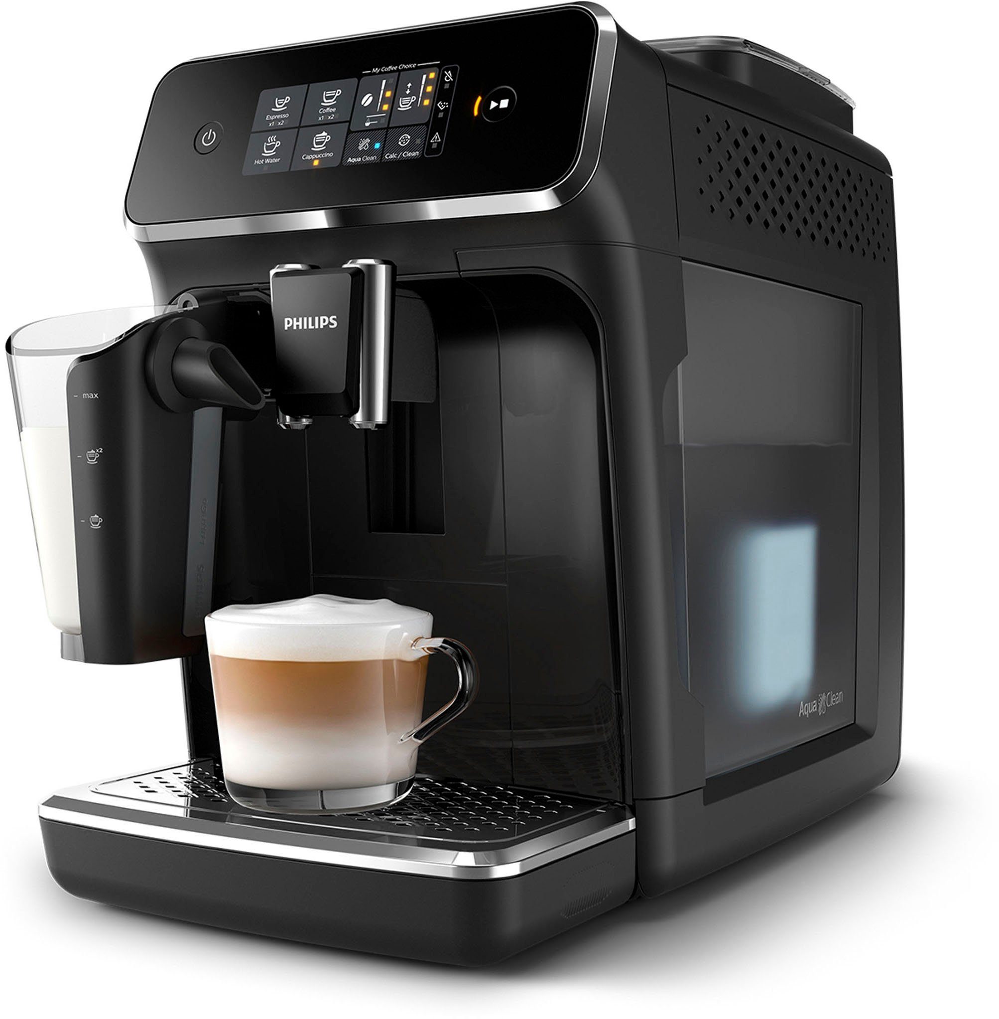 Philips Kaffeevollautomat 2200 Serie EP2231/40 LatteGo, klavierlackschwarz – Bild 2