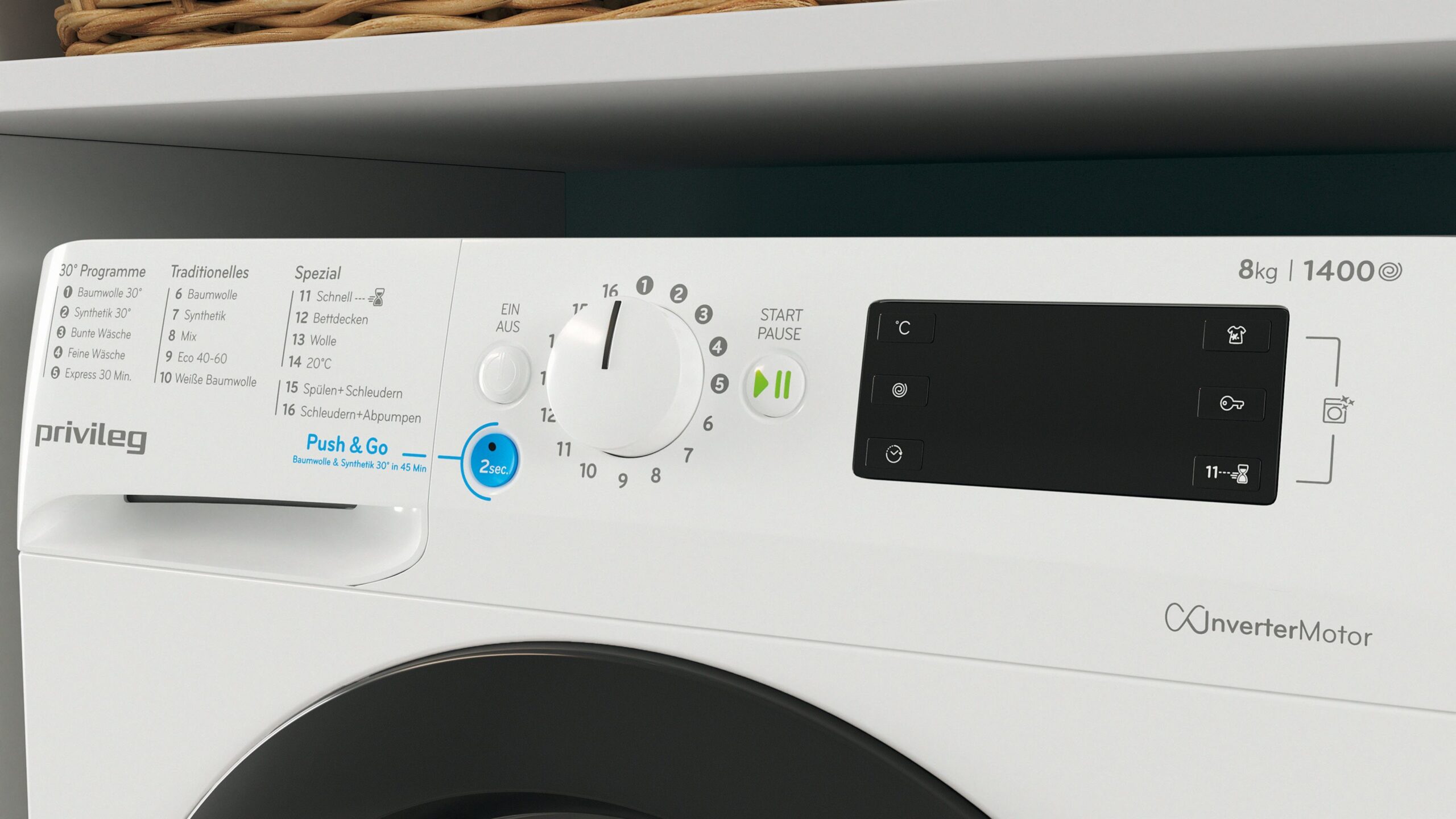 Privileg Waschmaschine PWF X 873 A, 8 kg, 1400 U/min, 50 Monate Herstellergarantie – Bild 9