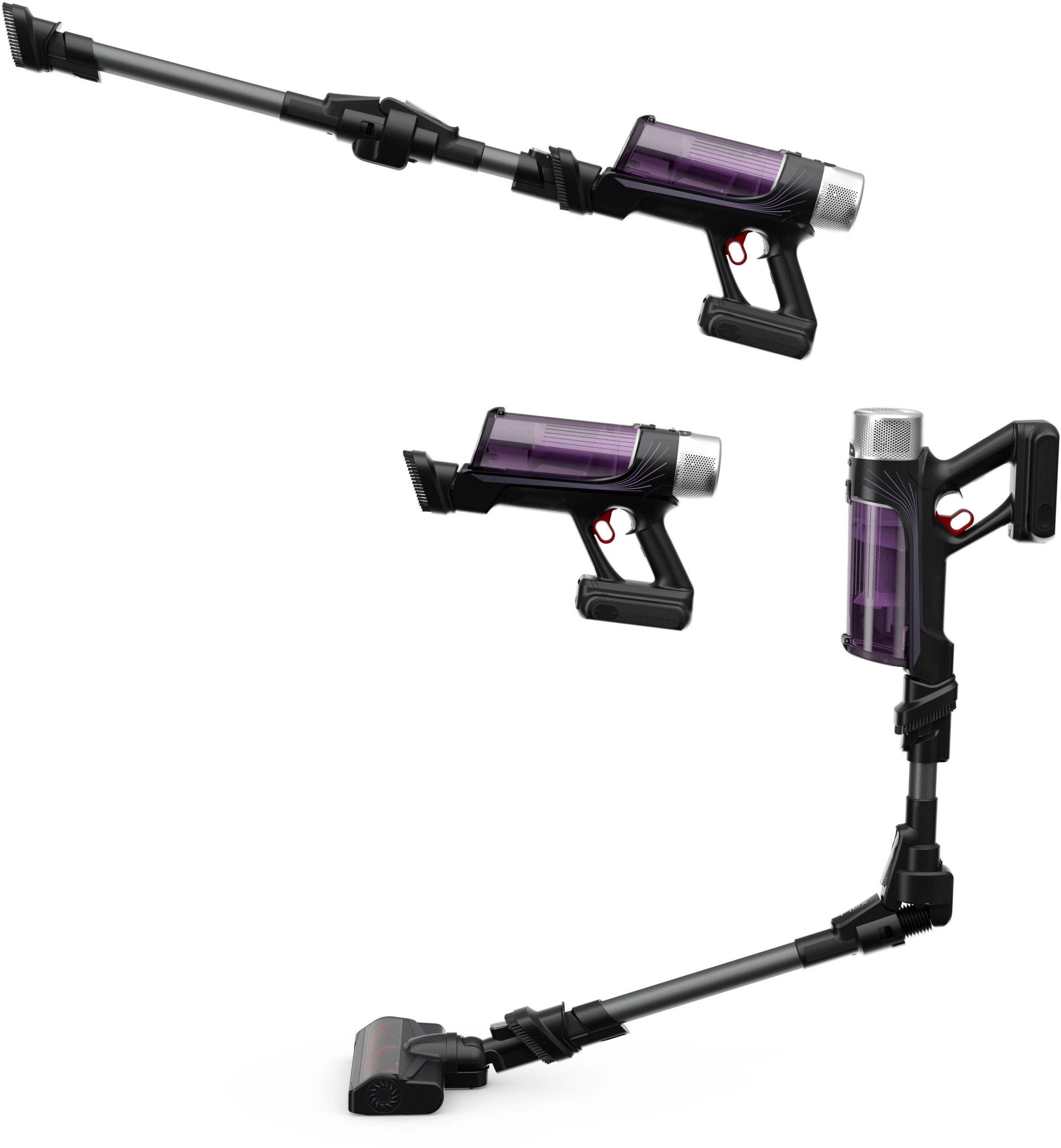 Rowenta Akku-Hand-und Stielstaubsauger RH2038 X-Force Flex 9.60 Allergy, 250 W, beutellos, kabellos, hohes Fassungsvermögen, Flex-Gelenk, lange Betriebsdauer – Bild 2