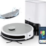 Medion® Nass-Trocken-Saugroboter Saug- und Wischroboter mit Absaugstation (X21 SW), App Steuerung und automatische Entleerung