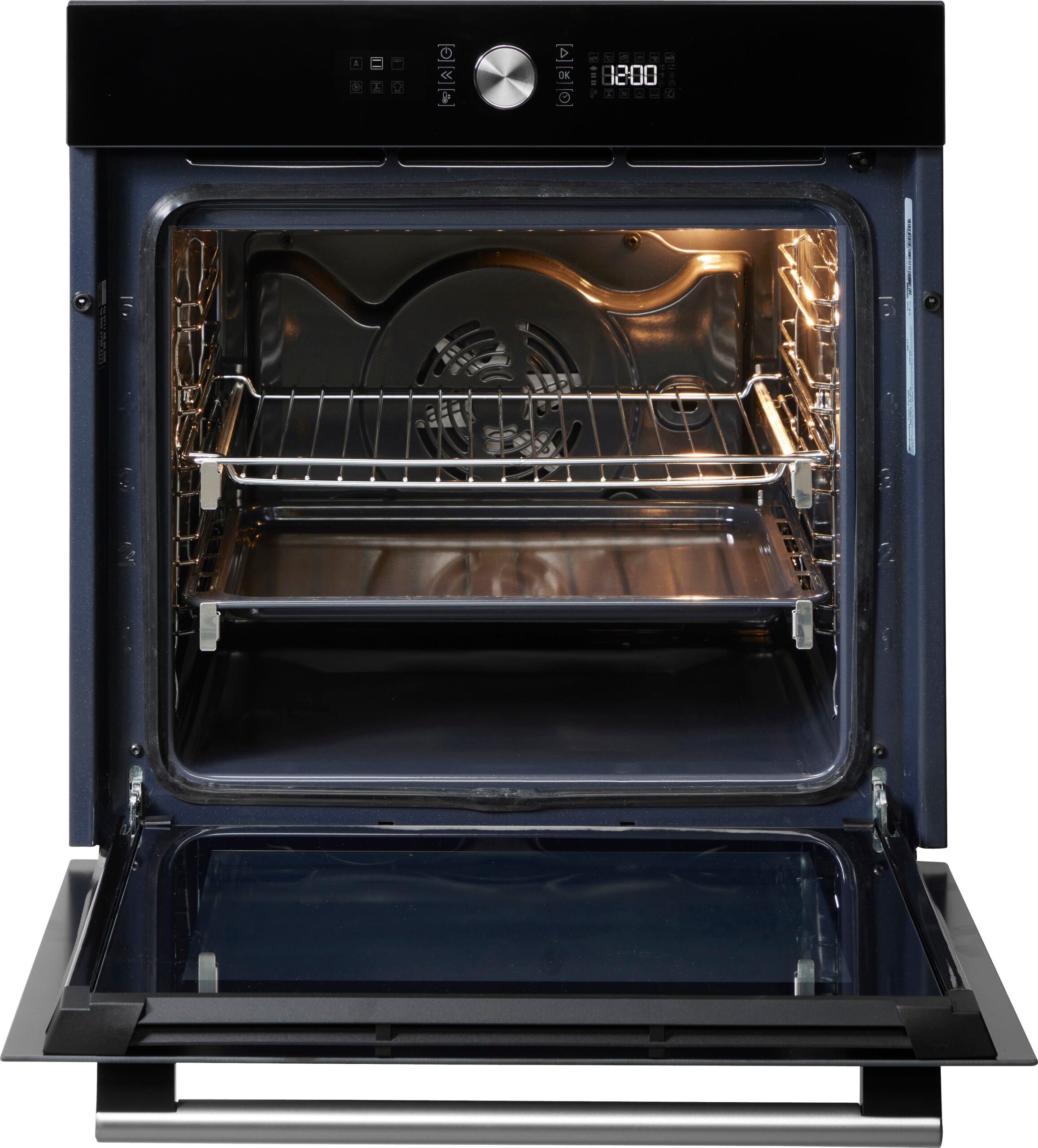 BAUKNECHT Backofen-Set BAKO4 HR6 BLACK, mit 2-fach-Teleskopauszug, Hydrolyse – Bild 5