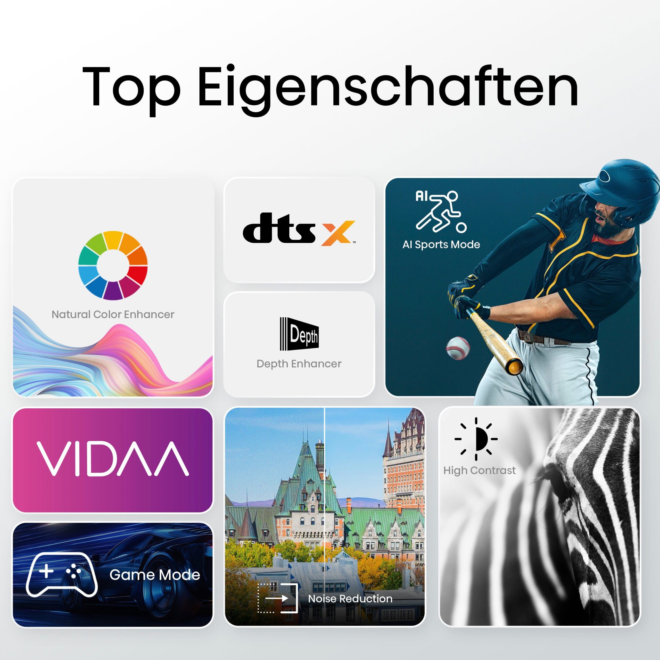 Hisense 40E41KT LED-Fernseher (100 cm/40 Zoll, Full HD, Smart-TV, Alexa Built-In, Game Mode, Hotel Mode, Smart-TV,Triple Tuner DVB-T2 / T/C / S2 / S) – Bild 8