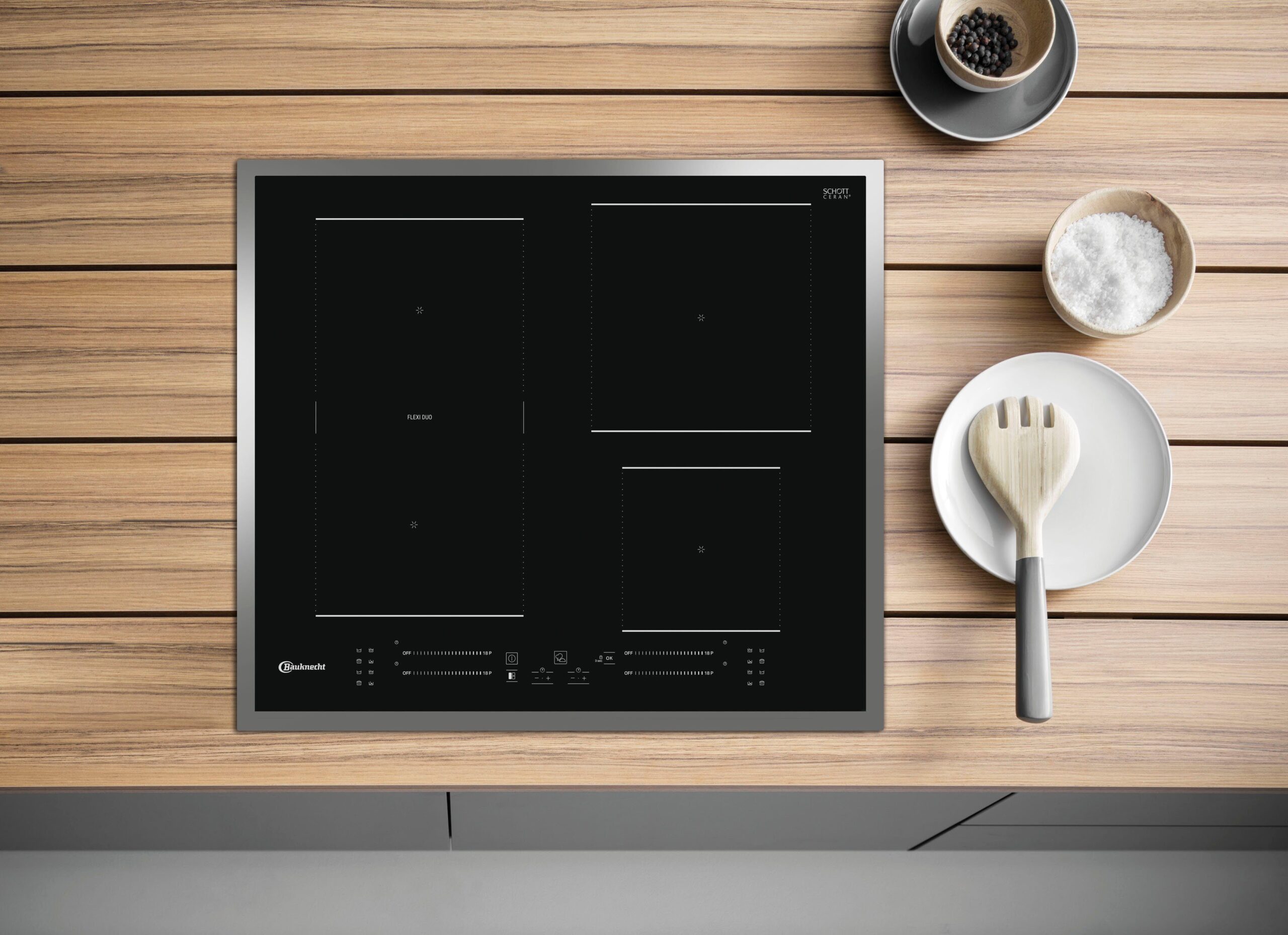 BAUKNECHT Backofen-Set BAKO4 PF16 BLACK, mit 2-fach-Teleskopauszug, Pyrolyse-Selbstreinigung – Bild 23