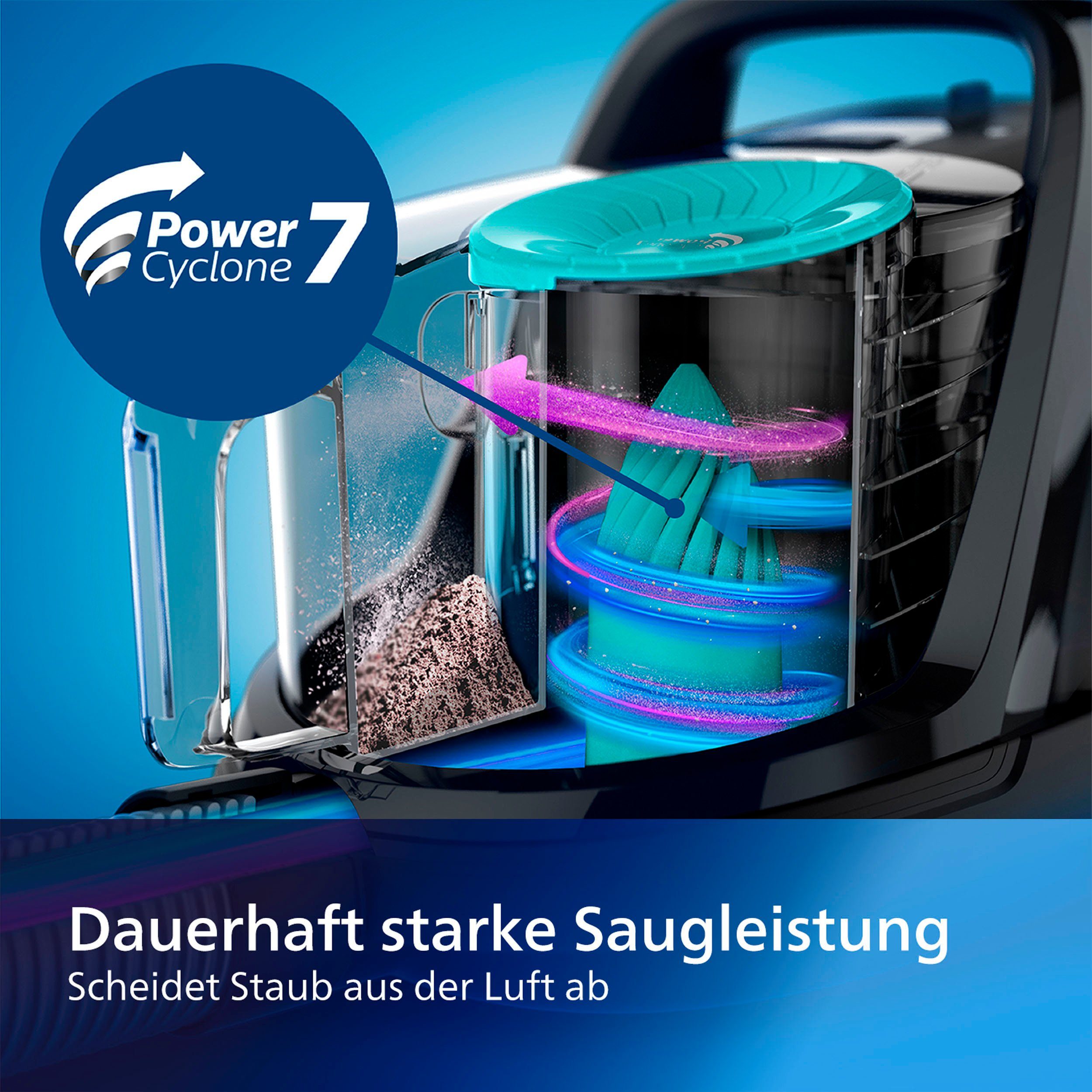 Philips Bodenstaubsauger FC9555/09 PowerPro Active, 900 W, beutellos – Bild 14